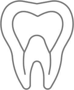 Icon zur Veranschaulichung von Wurzelbehandlung